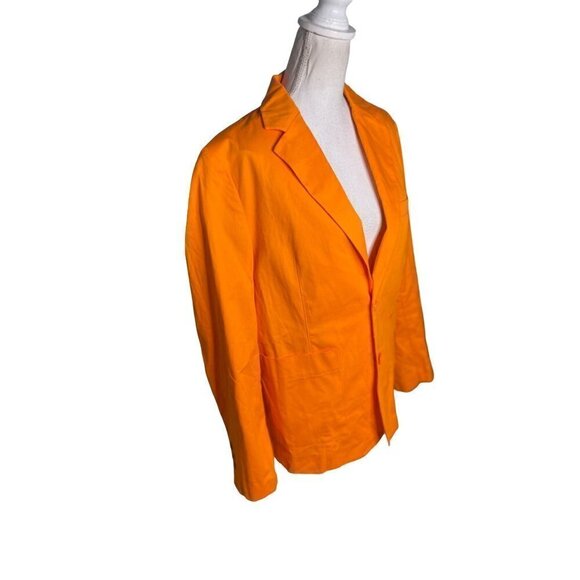 Bobblehaus x Dave & Busters Collab Signature Cotton Suit Jacket Bright Orange Me - Picture 5 of 12